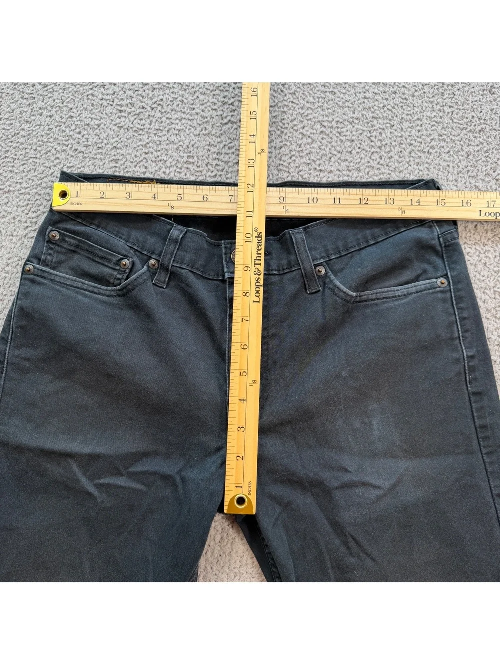 Levi’s 511 Men’s Black Jeans 32x30 Slim Fit Stretch Faded Denim